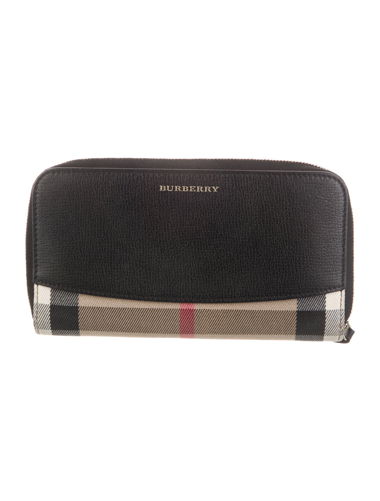 Burberry Exploded Check Pattern Canvas Continental Wallet