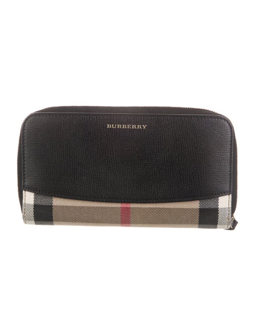 Burberry Exploded Check Pattern Canvas Continental Wallet
