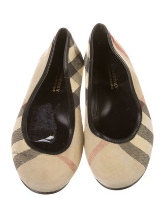 Burberry Girls' Checkprint Ballet Flats