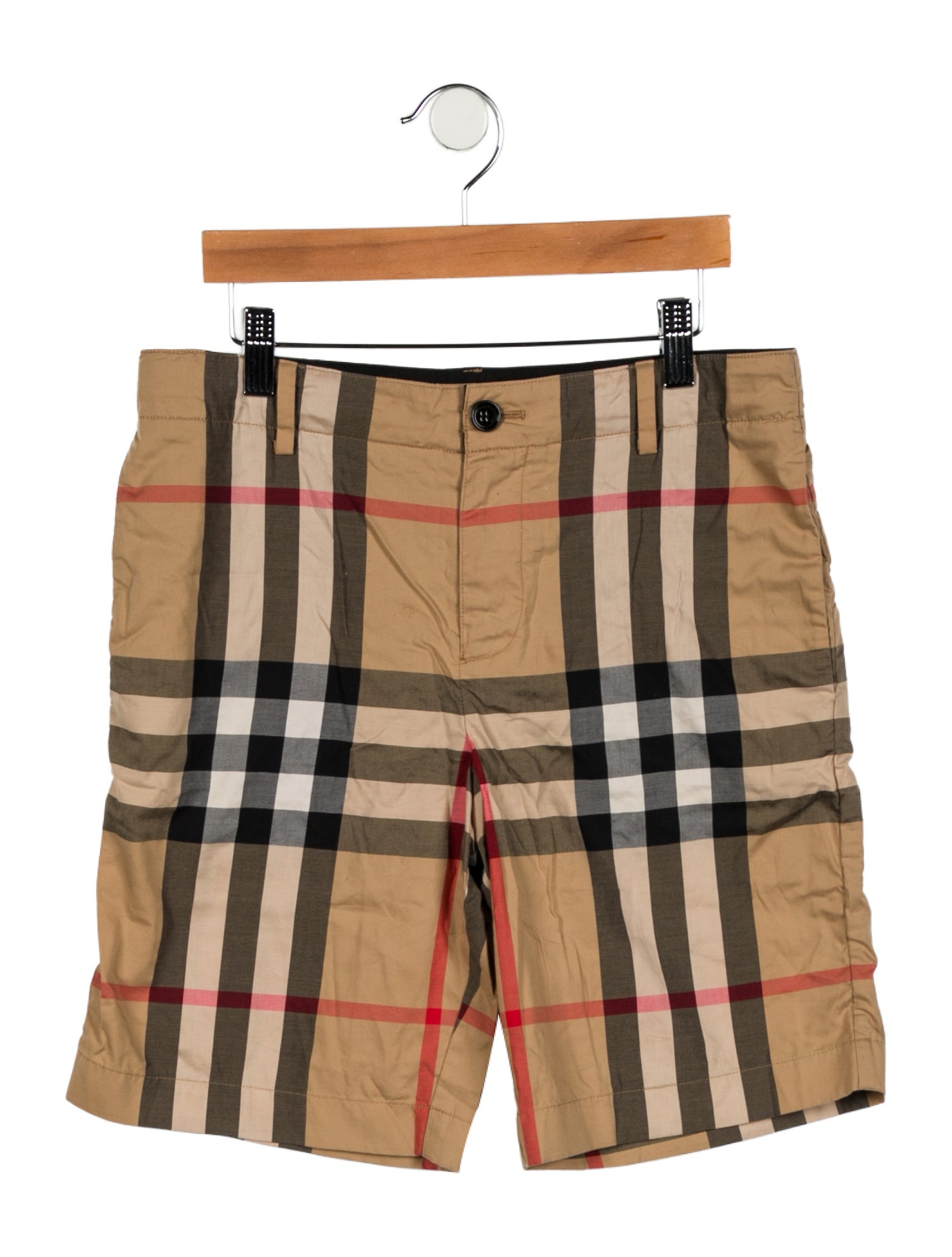 Burberry Boys' Check Flat Front Shorts