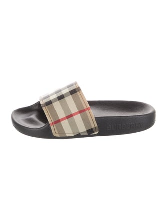 Burberry Boys' Signature Check Rubber Slide