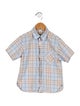 Burberry Boys' Check Button Up Shirt