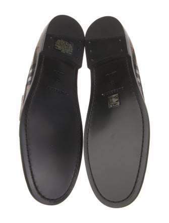 Burberry House Check Pattern Wool Loafers
