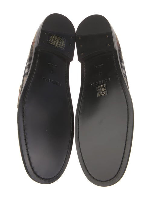 Burberry House Check Pattern Wool Loafers
