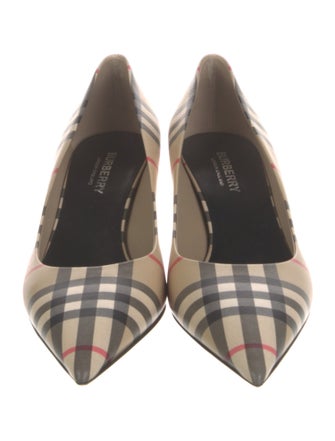 Burberry Aubri House Check Pattern Pumps
