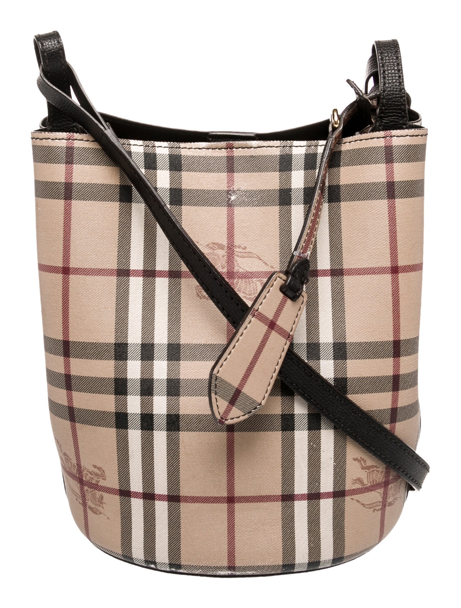 Burberry Haymarket Check Bucket Bag
