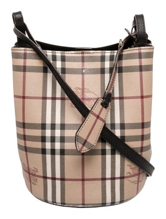 Burberry Haymarket Check Bucket Bag