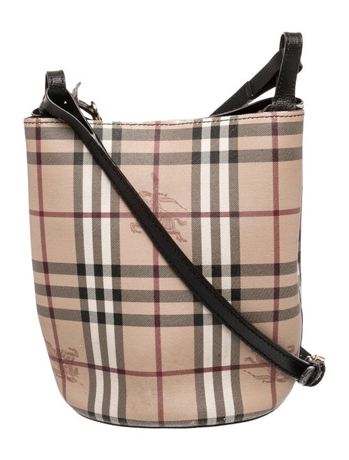 Burberry Haymarket Check Bucket Bag