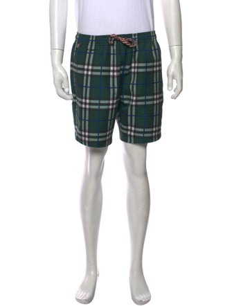 Burberry Nova Check Pattern Swim Trunks
