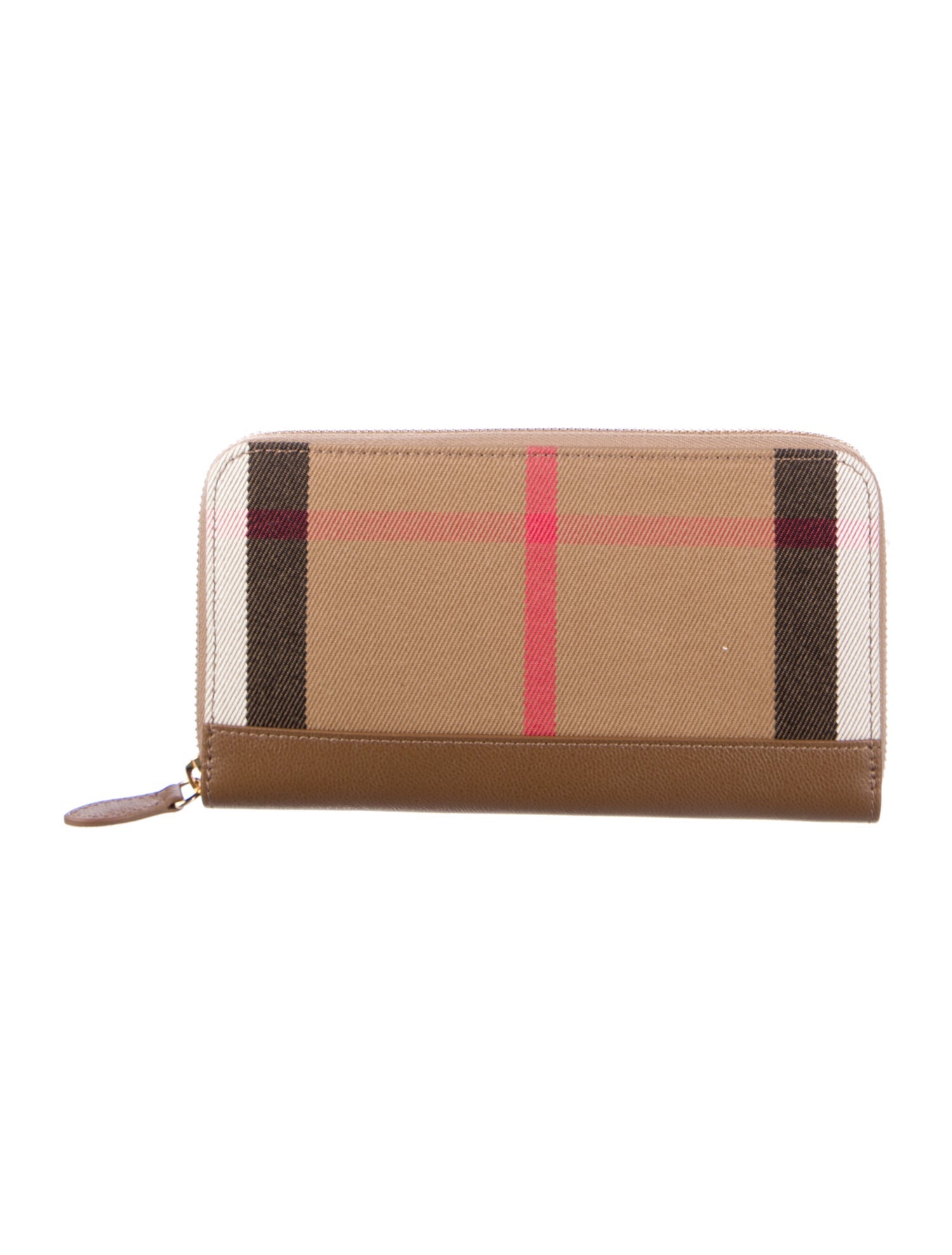 Burberry Exploded Check Pattern Canvas Continental Wallet w/ Tags