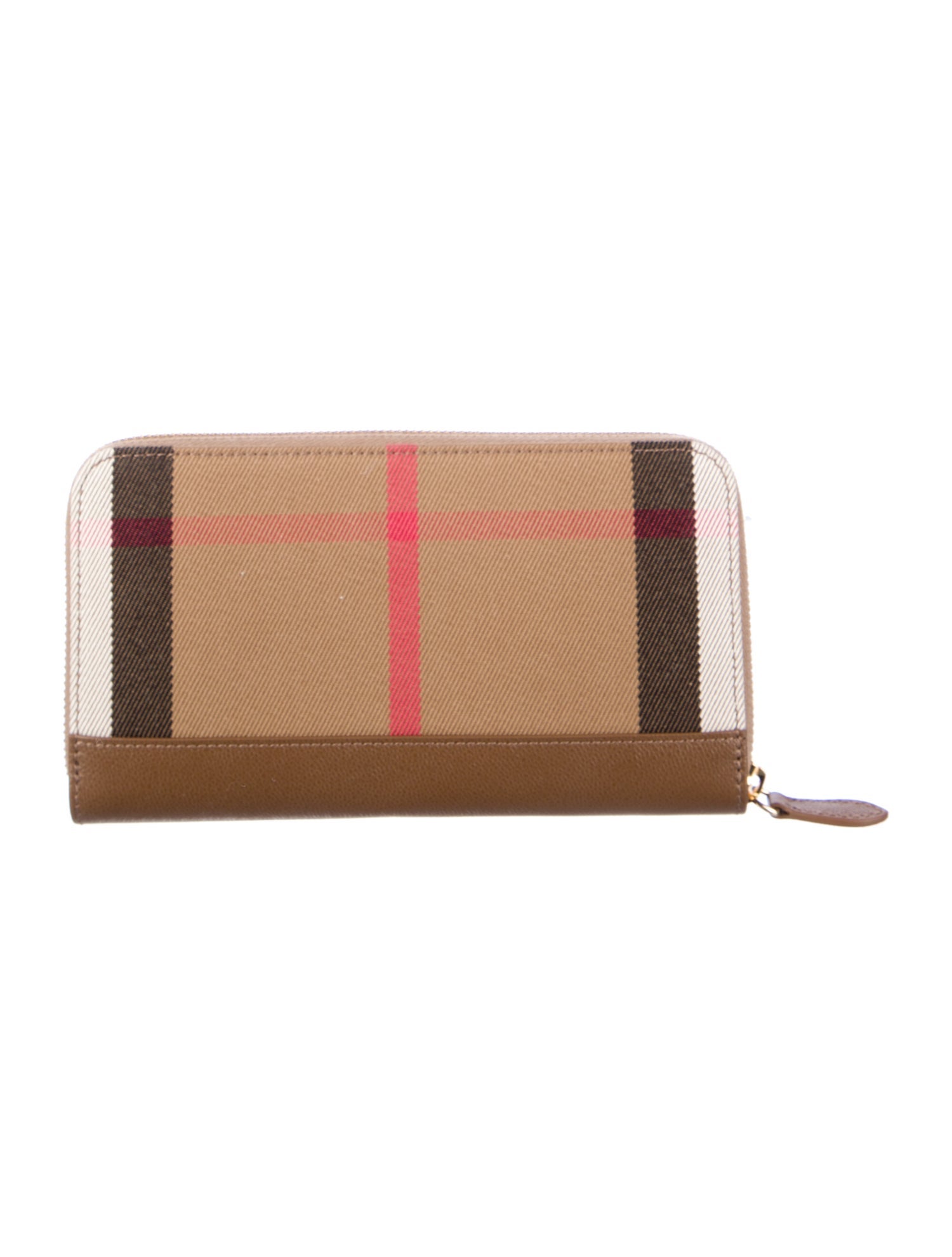 Burberry Exploded Check Pattern Canvas Continental Wallet w/ Tags
