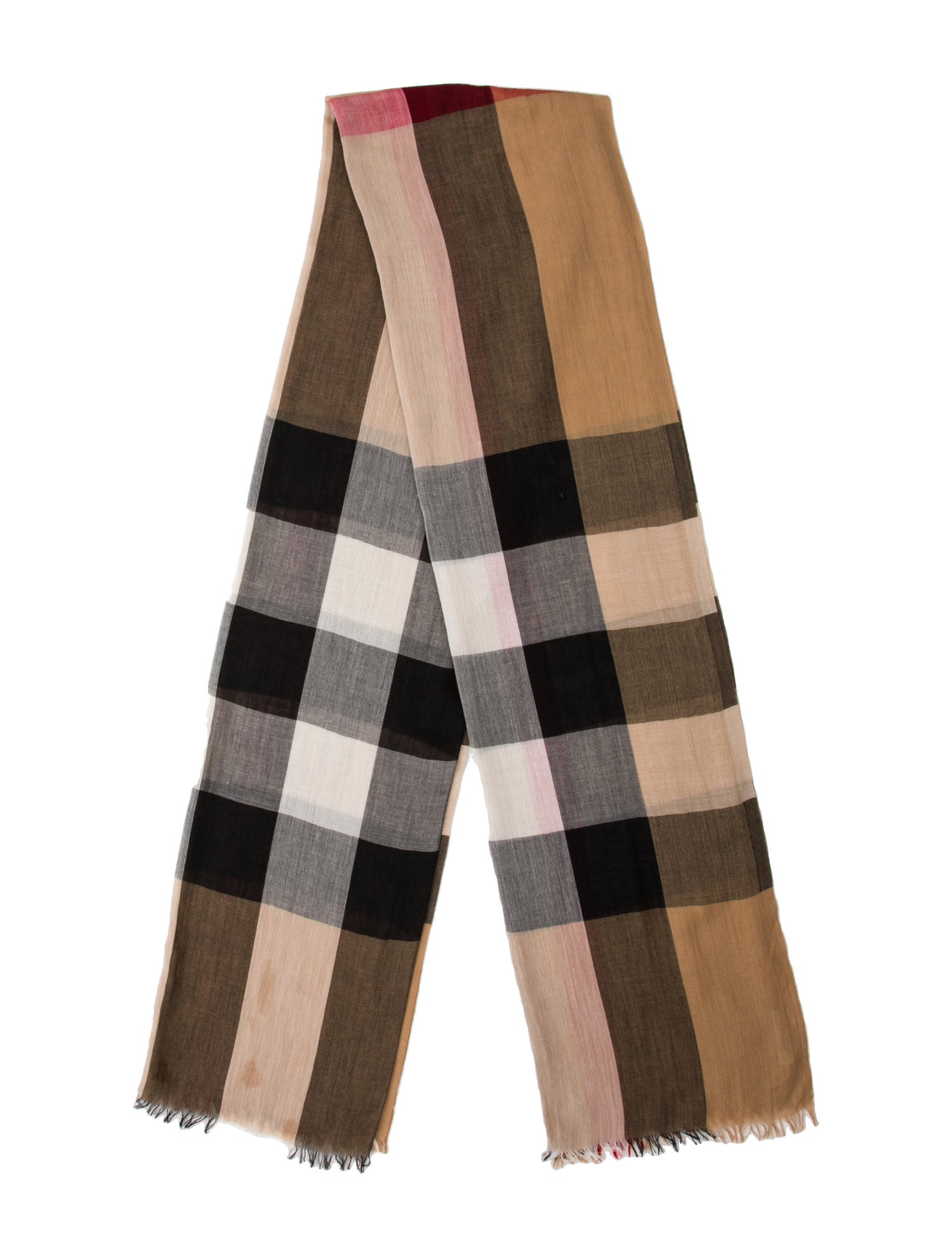 Burberry Cashmere Striped Scarf