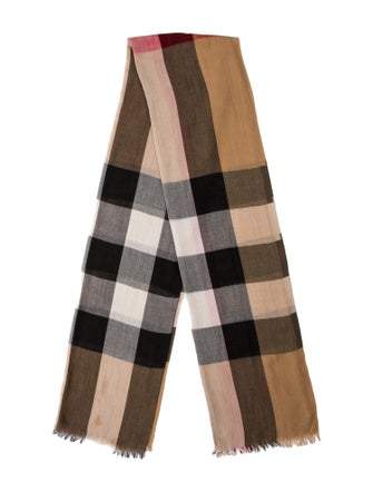 Burberry Cashmere Striped Scarf