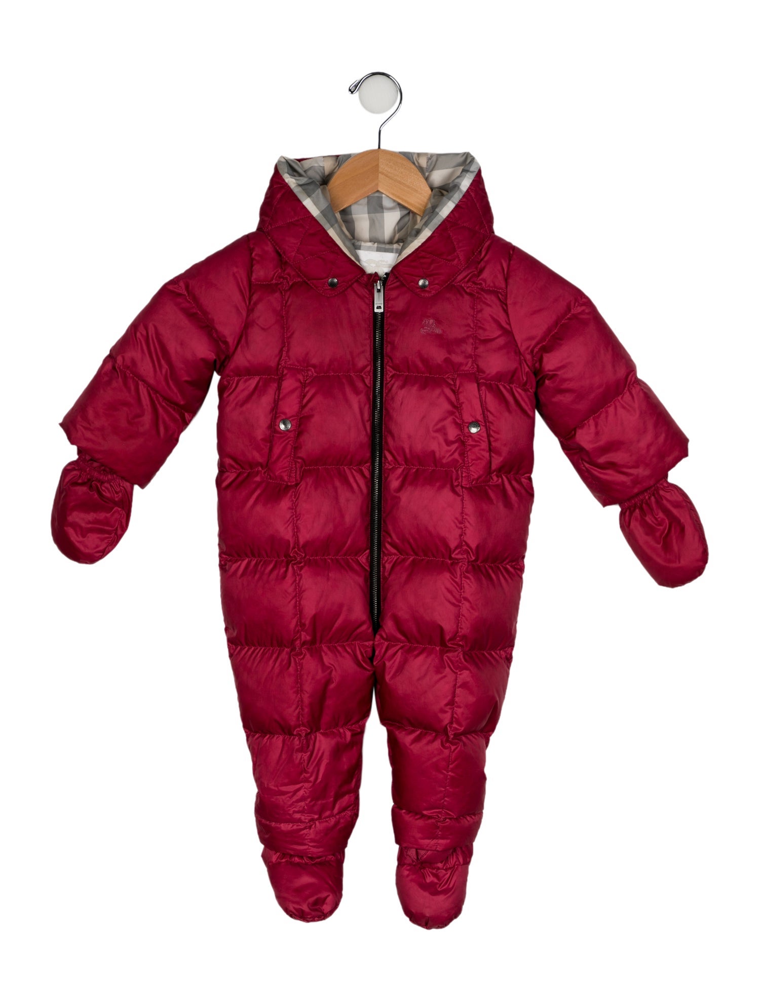 Burberry Solid Down One Piece Snowsuit