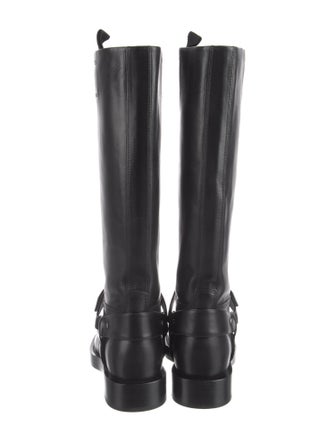 Burberry Leather Riding Boots