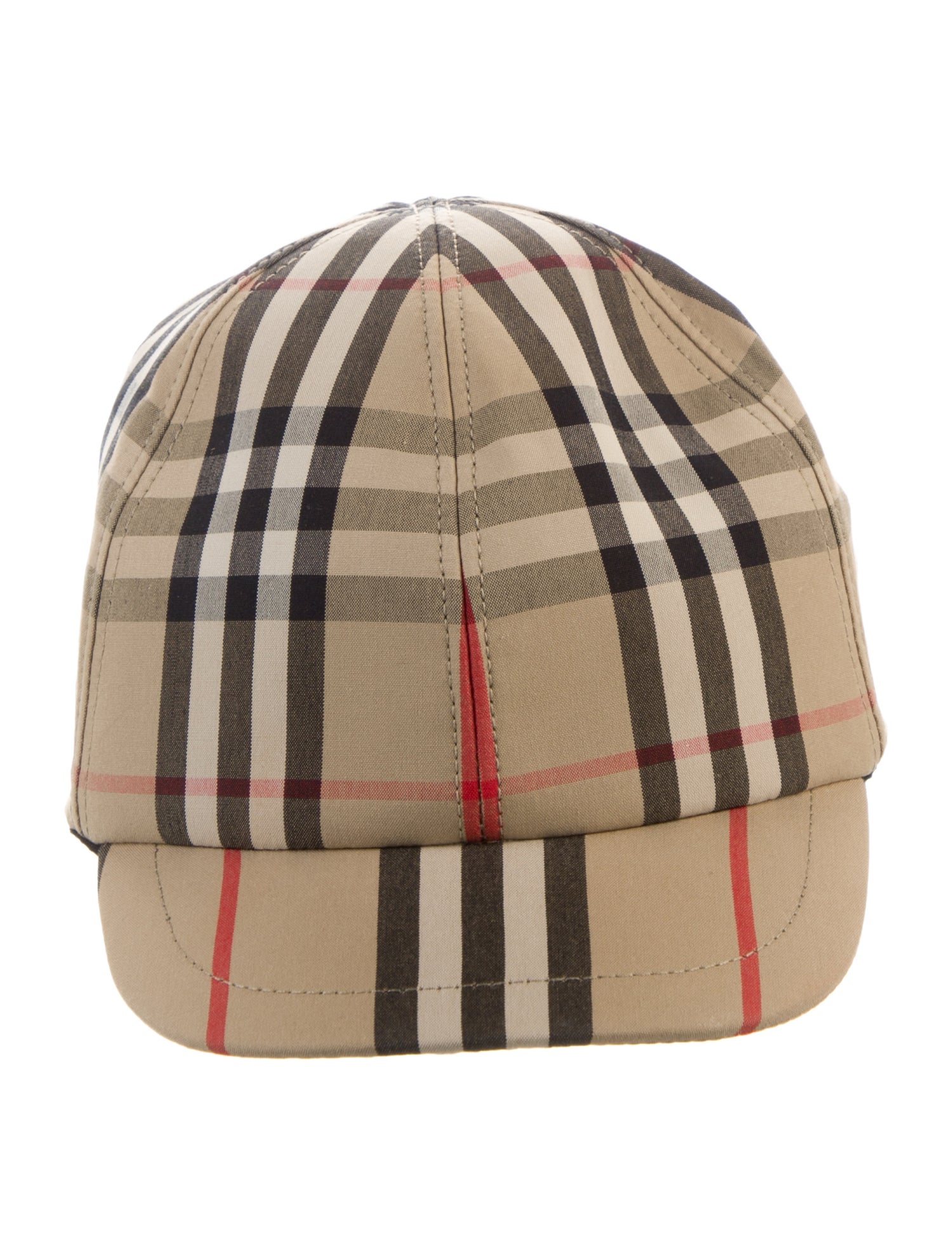 Burberry Check Print Baseball Cap