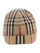 Burberry Check Print Baseball Cap