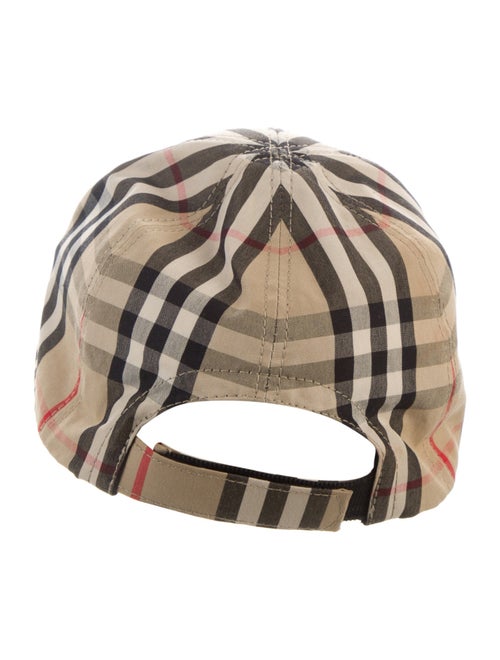 Burberry Check Print Baseball Cap