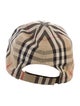 Burberry Check Print Baseball Cap