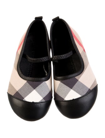 Burberry Check Print Flat Ballet Shoes