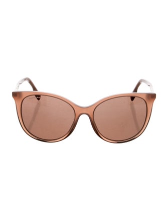 Burberry House Check Pattern Cat-Eye Sunglasses