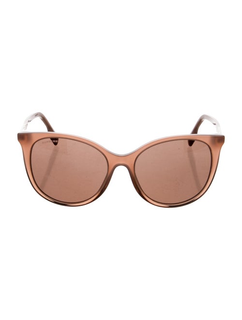Burberry House Check Pattern Cat-Eye Sunglasses