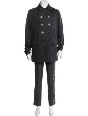 Burberry Abstract Check Trench Coat