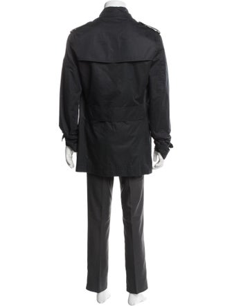 Burberry Abstract Check Trench Coat