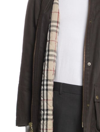 Burberry Abstract Check Parka