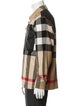 Burberry Exploded Check Pattern Wool Denim Jacket