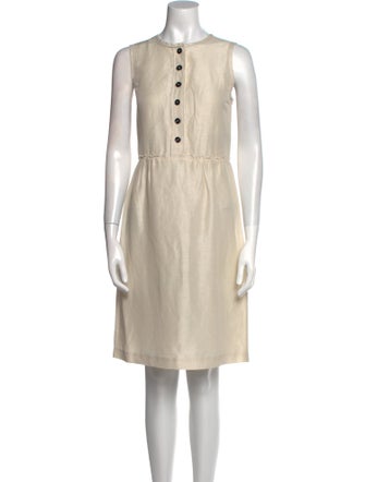 Burberry Linen Knee-Length Dress