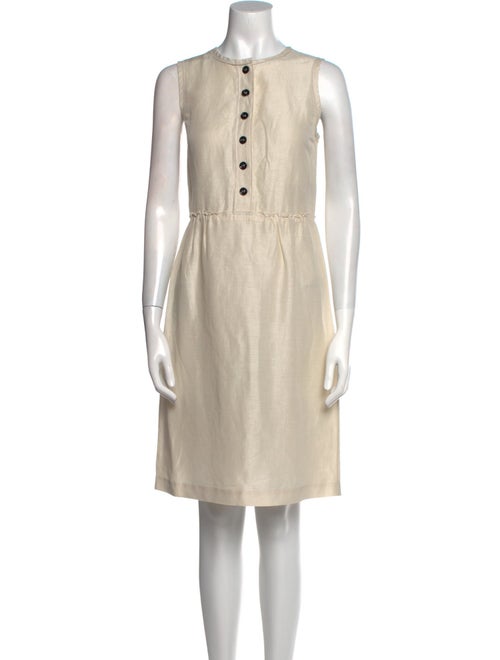 Burberry Linen Knee-Length Dress