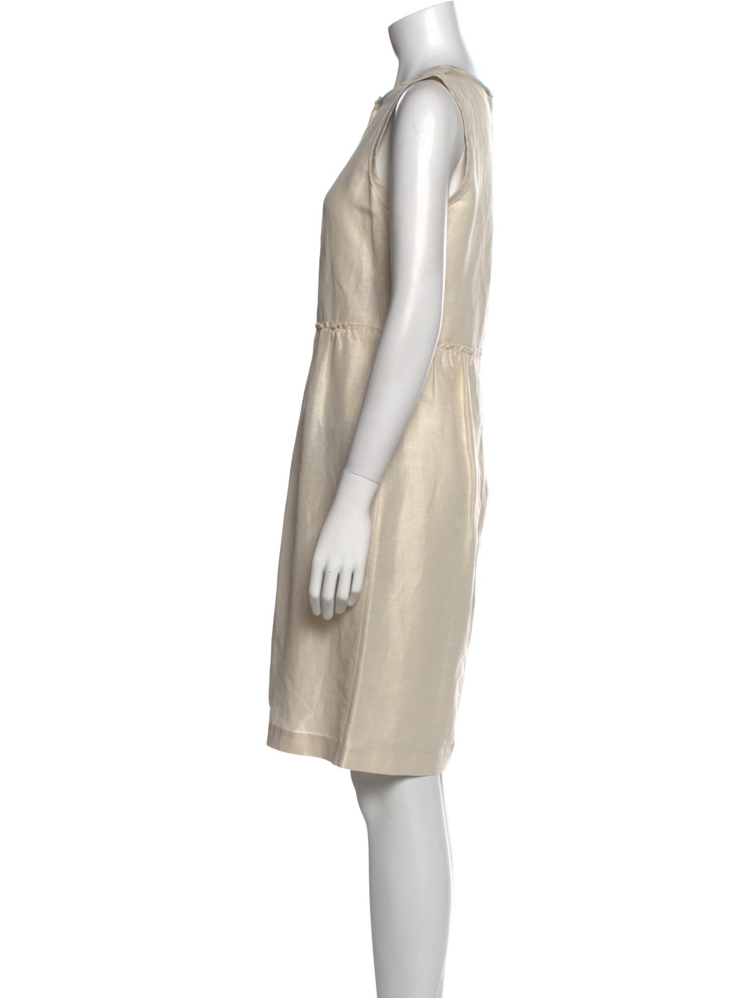 Burberry Linen Knee-Length Dress