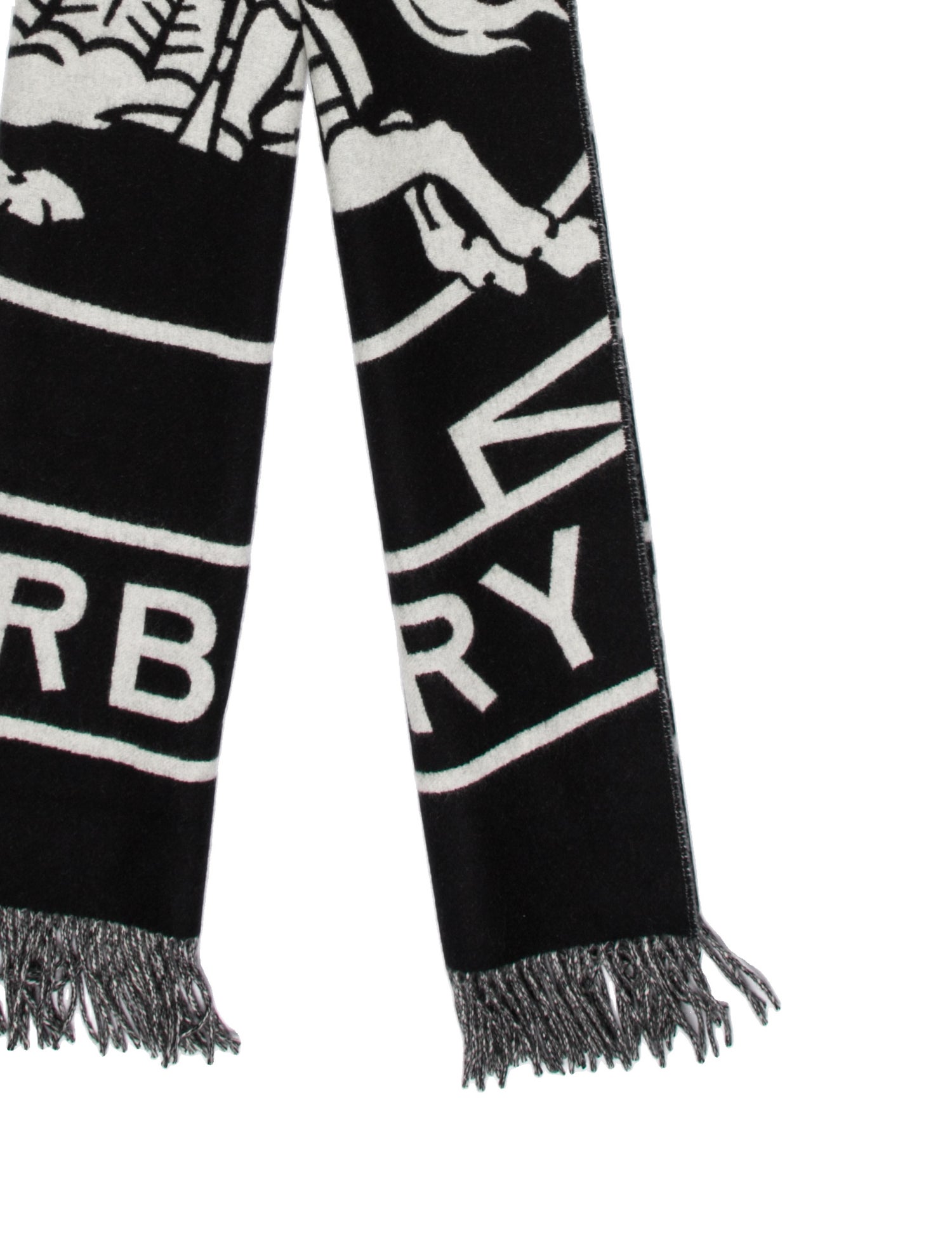 Burberry Reversible EKD Cashmere Scarf w/ Tags