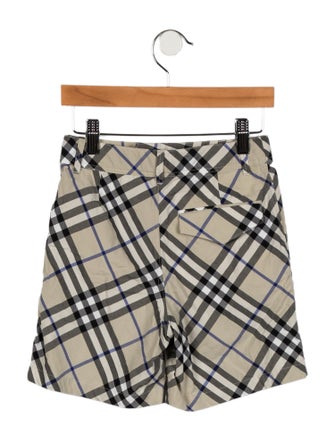Burberry Boys' Check Print Shorts
