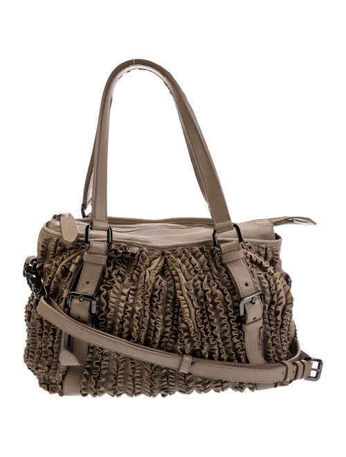 Burberry Leather Top Handle Bag
