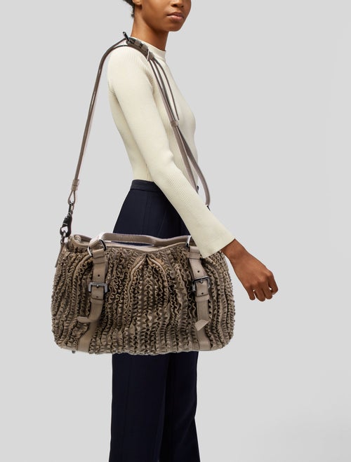 Burberry Leather Top Handle Bag