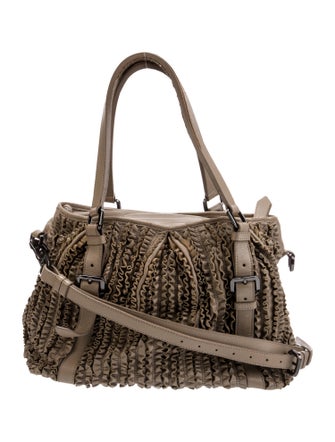 Burberry Leather Top Handle Bag