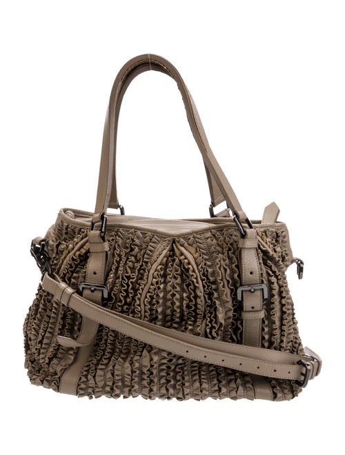 Burberry Leather Top Handle Bag