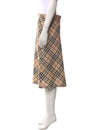 Burberry London Wool Knee-Length Skirt