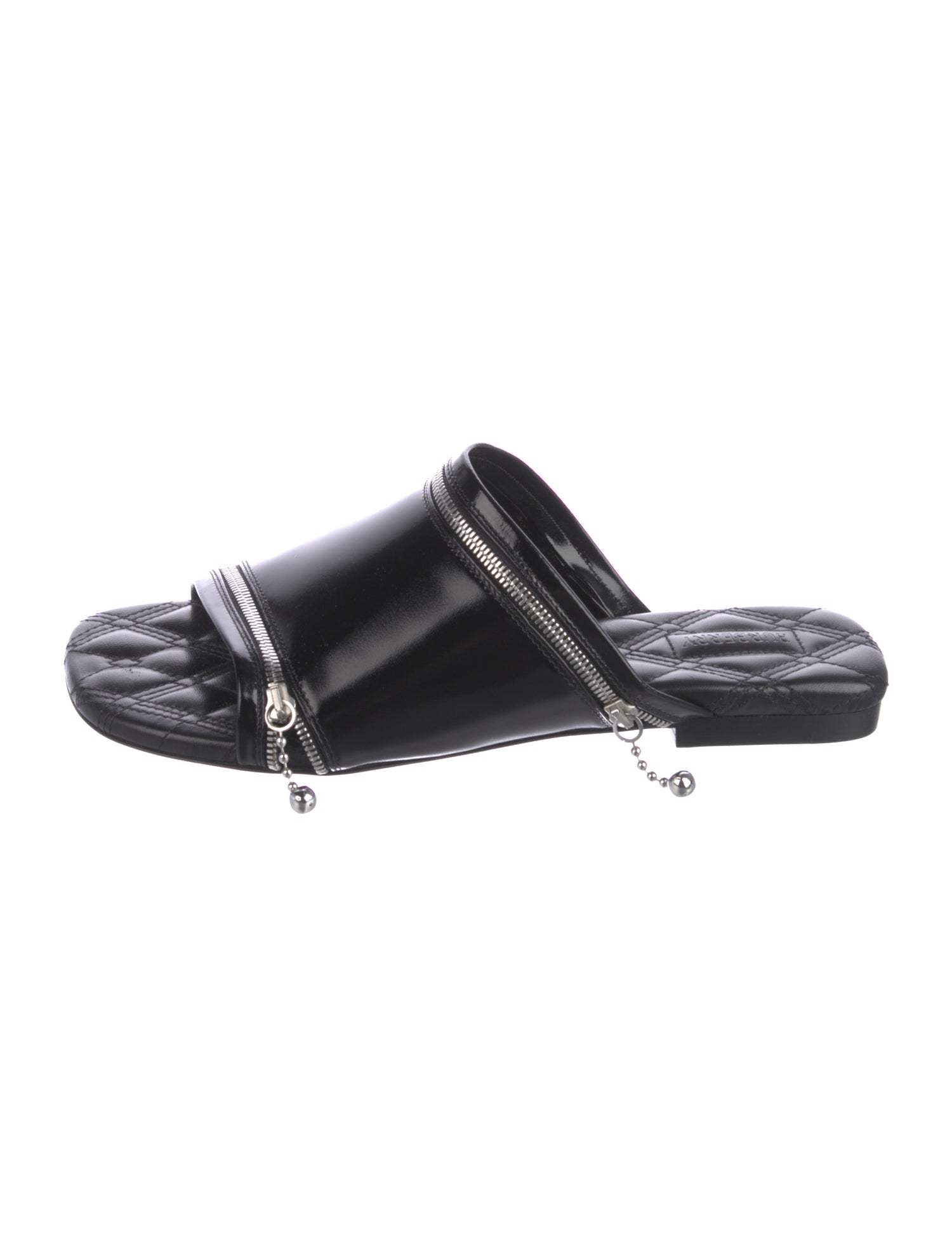 Burberry Patent Leather Slides