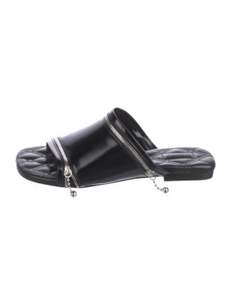 Burberry Patent Leather Slides