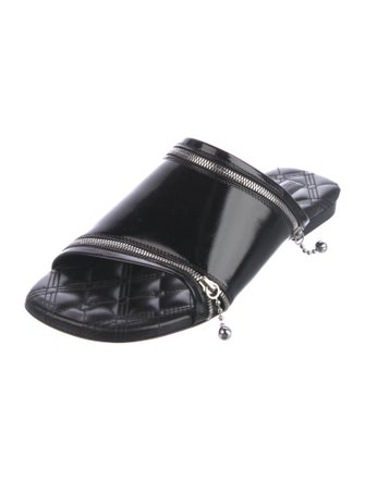 Burberry Patent Leather Slides