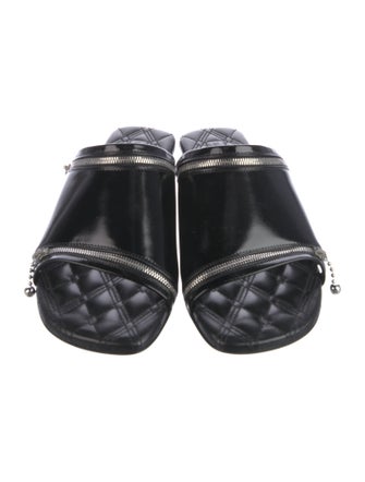 Burberry Patent Leather Slides