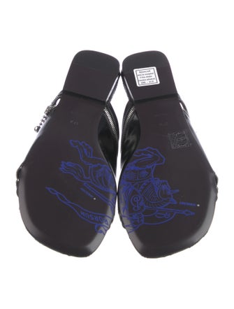 Burberry Patent Leather Slides