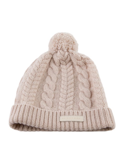 Burberry Toddler Girls' Solid Knit Pom Beanie