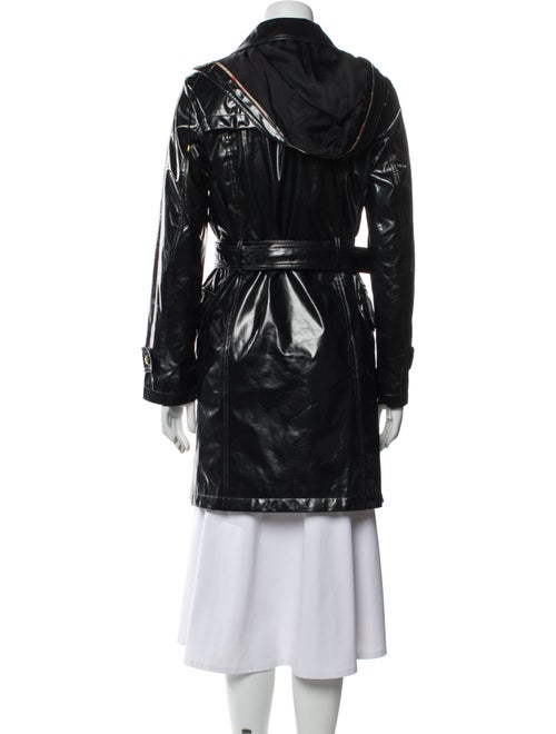 Burberry London Backworth Faux Leather Trench Coat