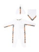 Burberry infants boys' white and neutral onesie