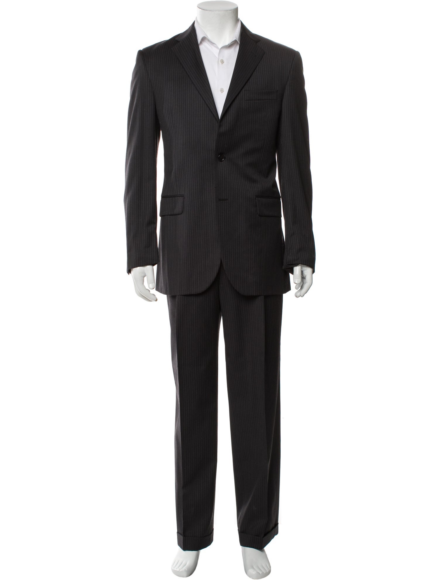 Burberry Wool Striped Two-Piece Suit