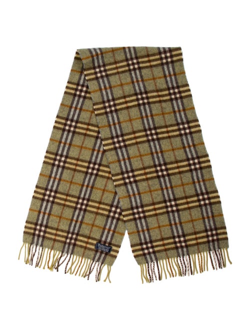 Burberry's Cashmere Nova Check Pattern Scarf